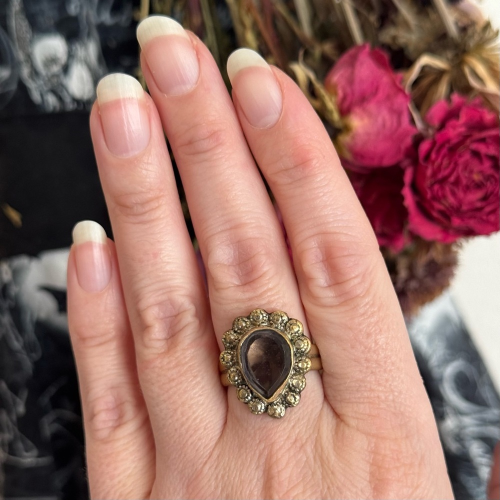 Vintage Witchy Boho Teardrop Ring Size 9